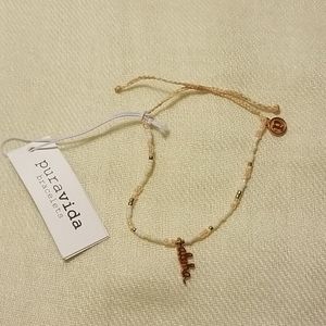 Pura vida Rose Gold Aloha seed bead bracelet